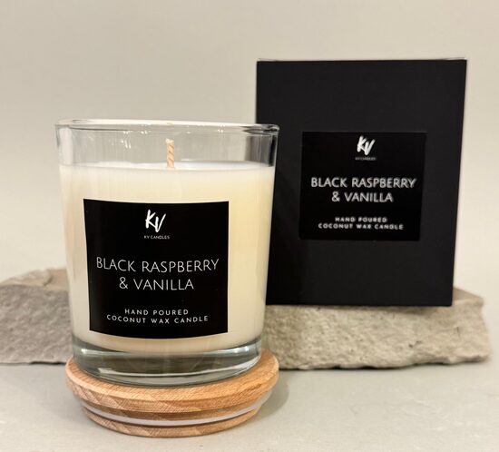 Scented candle "BLACK RASPBERRY & VANILLA"